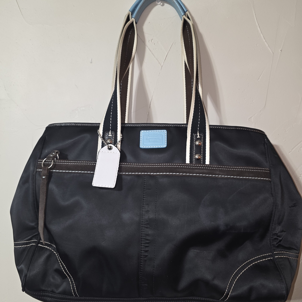 Coach Black and Blue Shoulder Bag